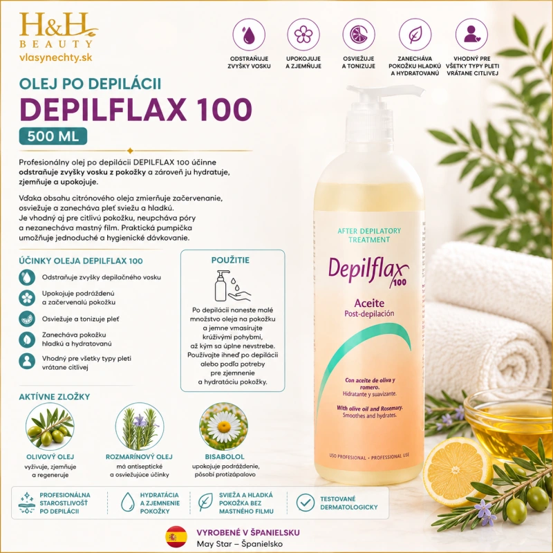 OLEJ PO DEPILÁCII DEPILFLAX 500 ml 3
