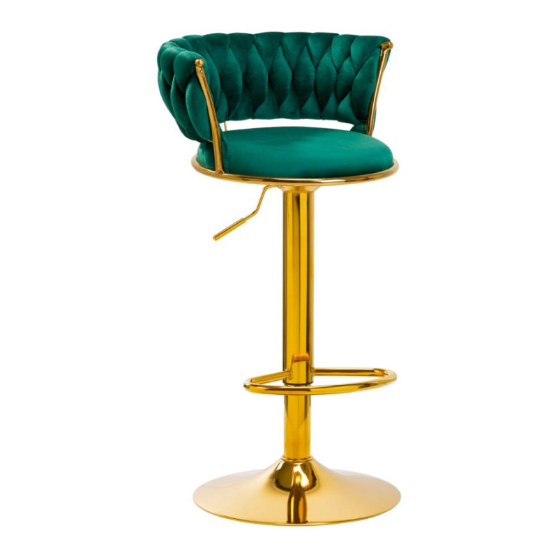 4Rico Bar Hocker QS-B313a zamatovo zelená 9