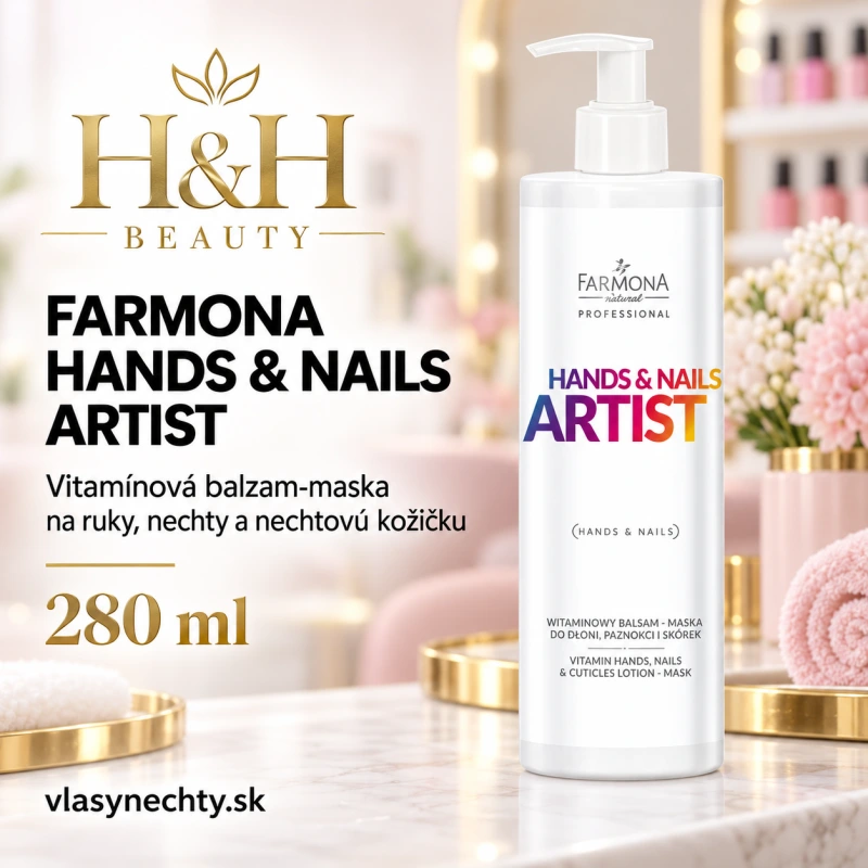 FARMONA HANDS&NAILS ARTIST Vitamínová balzam-maska na ruky, nechty a nechtovú kožičku 280ml