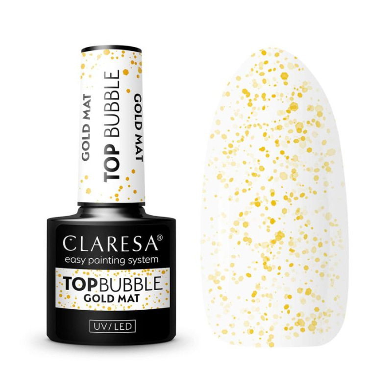 CLARESA TOP BUBBLE GOLD MATT NO WIPE -5G 1
