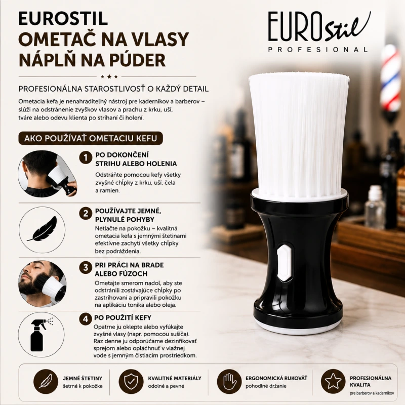 EUROSTIL OMETAČ NA VLASY NÁPLŇ NA PÚDER