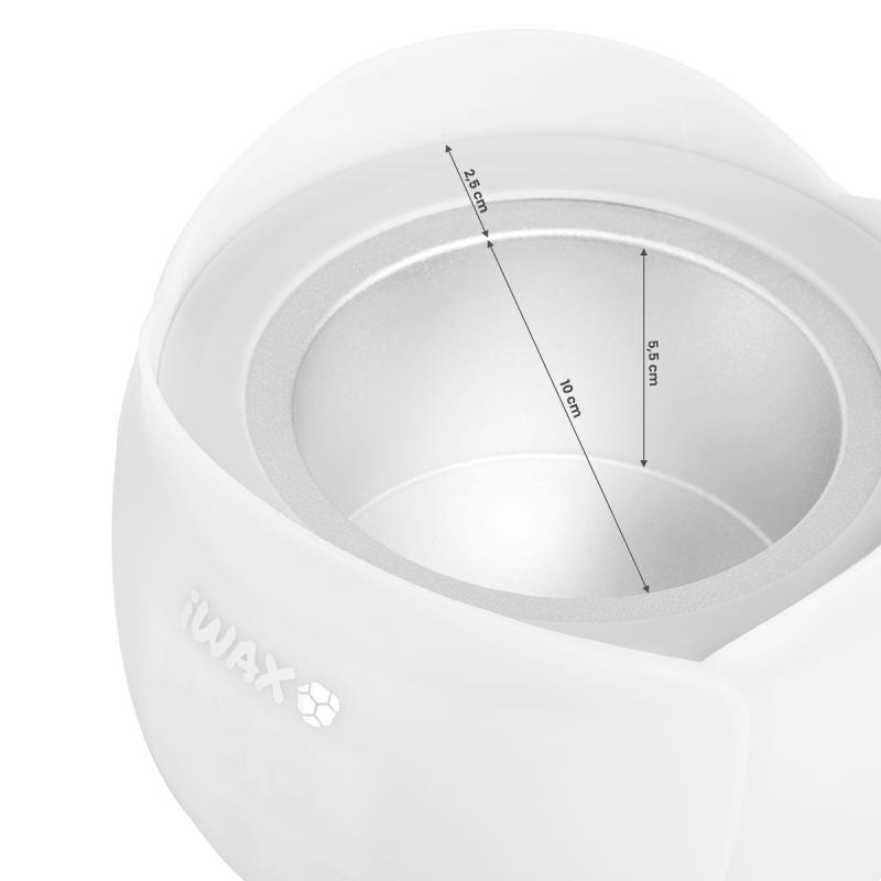 iWax Flower OHRIEVAČ DEPILAČNÉHO VOSKU V PLECHOVKE biely 40W 450ml biely 9