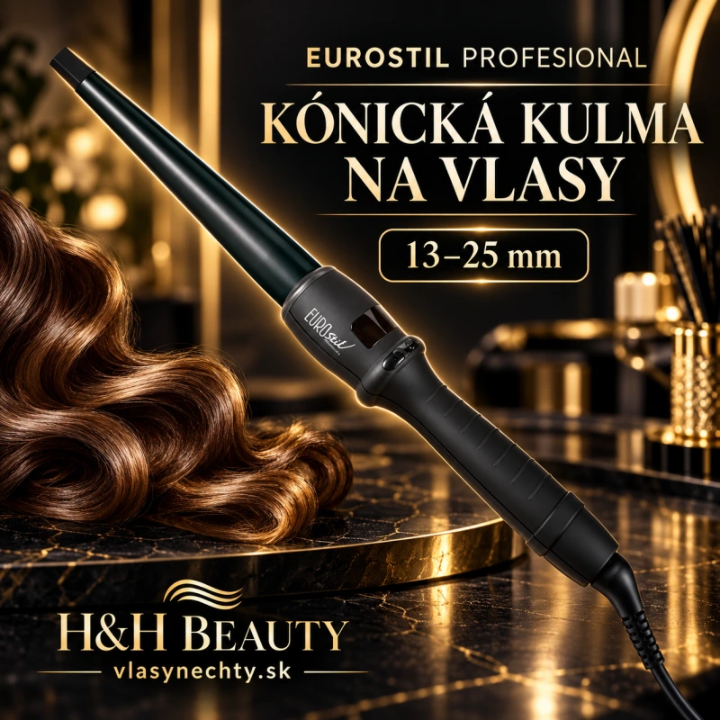 EUROSTIL profesional 13 mm až 25 mm Kónická kulma na vlasy