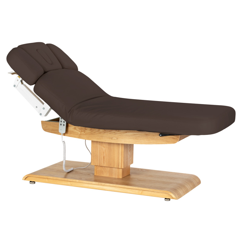 KOZMETICKÉ SPA LEHÁTKO Sillon Relax SPA, tmavohnedé s svetlo hnedou základňou 1