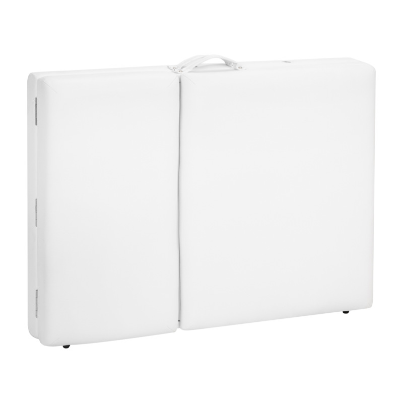 Stôl skladací na masáž BALANCE LUX – drevený, 3-segmentový, 190×70 cm, biely 14