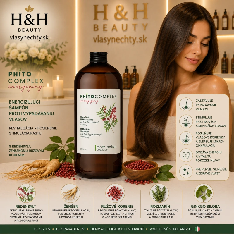 PHITO Energizujúci šampón proti vypadávaniu vlasov 1000 ml