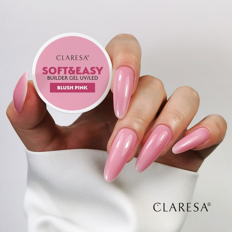 CLARESA SOFT&EASY BUILDER GEL BLUSH PINK 90 g 4