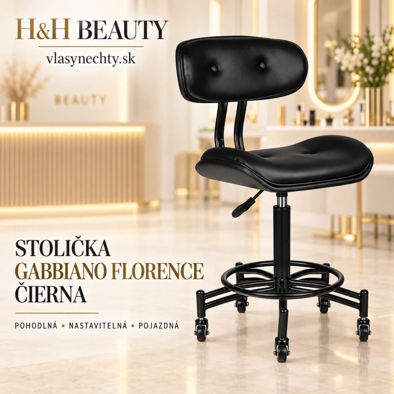 Stolička Gabbiano Florence čierna