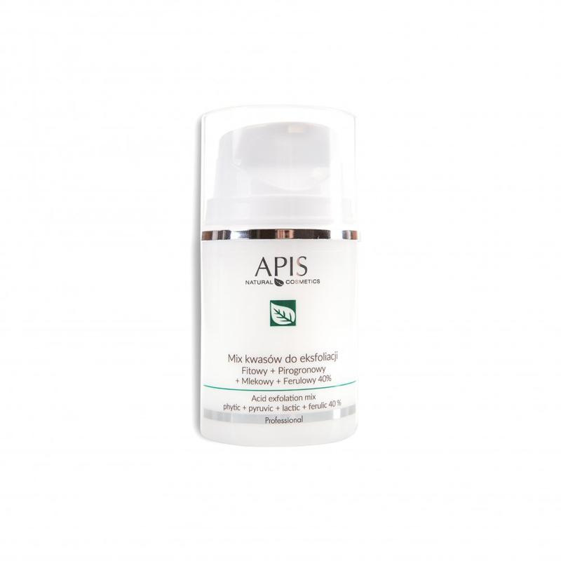 APIS MIX KYSELÍN NA EXFOLIACIU FYTOVÁ + PYROHROZNOVÁ + MLIEČNA + FERULOVÁ 40 % 50ML 2