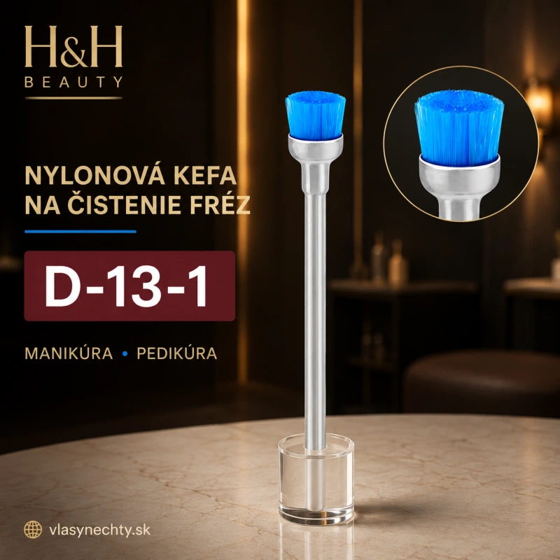 NYLONOVÁ KEFA NA FRÉZY NA NECHTY A PEDIKÚRU D-13-1
