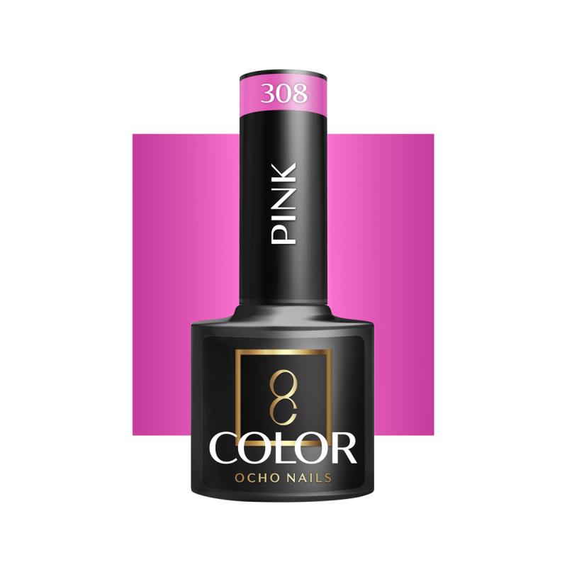 OCHO NAILS HYBRIDNÝ LAK NA NECHTY pink 308 -5 g