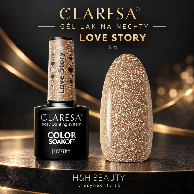 CLARESA GÉL LAK NA NECHTY LOVE STORY - 5g