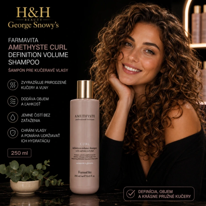Farmavita AMETHYSTE CURL Definition Volume Shampoo 250ml 2