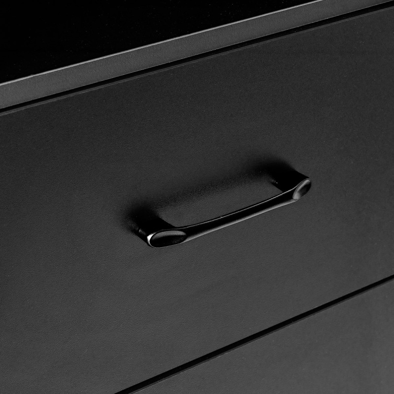 Stacja fryzjerska Labor Gabbiano TOTEM czarna z czarnym okuciem 9