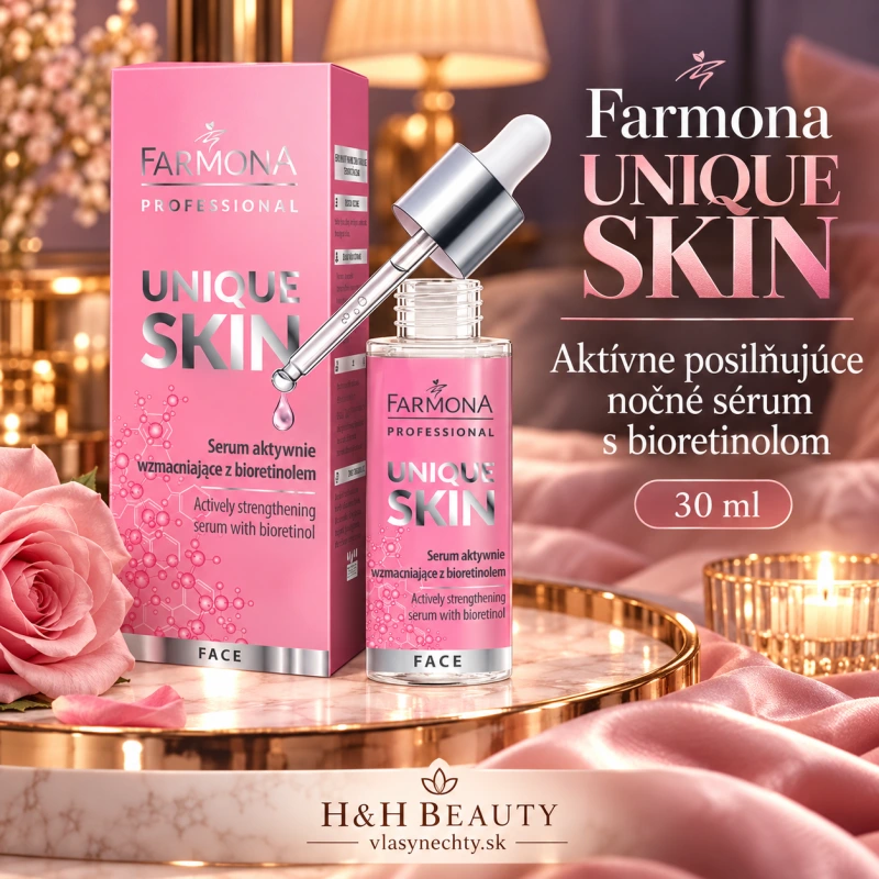 Farmona UNIQUE SKIN Aktívne posilňujúce nočné sérum s bioretinolom 30 ml