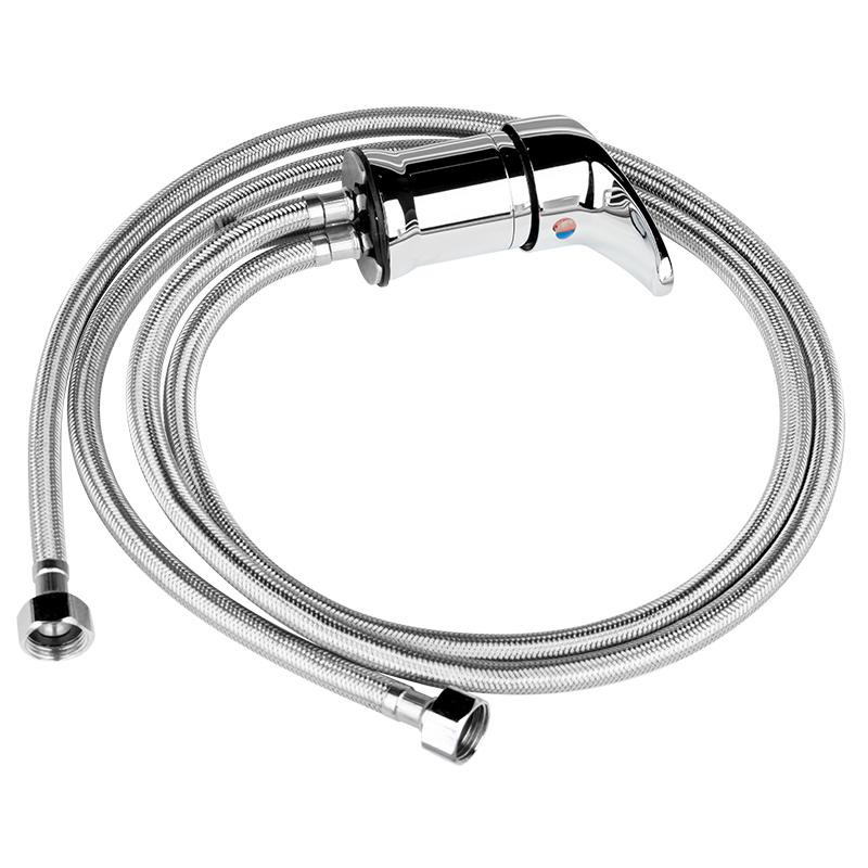 BATÉRIA KADERNÍCKEHO UMÝVACIEHO BOXU CHROM S01 - Dĺžka hadice 73 cm 2