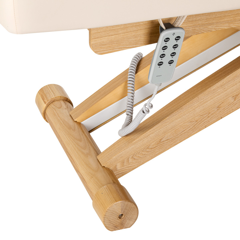 Leżanka SPA Sillon Siesta kremowa z jasnobrązową podstawą 15