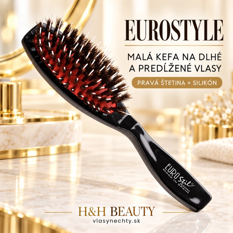 EUROSTILE KEFA NA DLHÉ ALEBO PREDLŽENÉ VLASY PRAVÁ ŠTETINA / SILIKÓN MALÁ