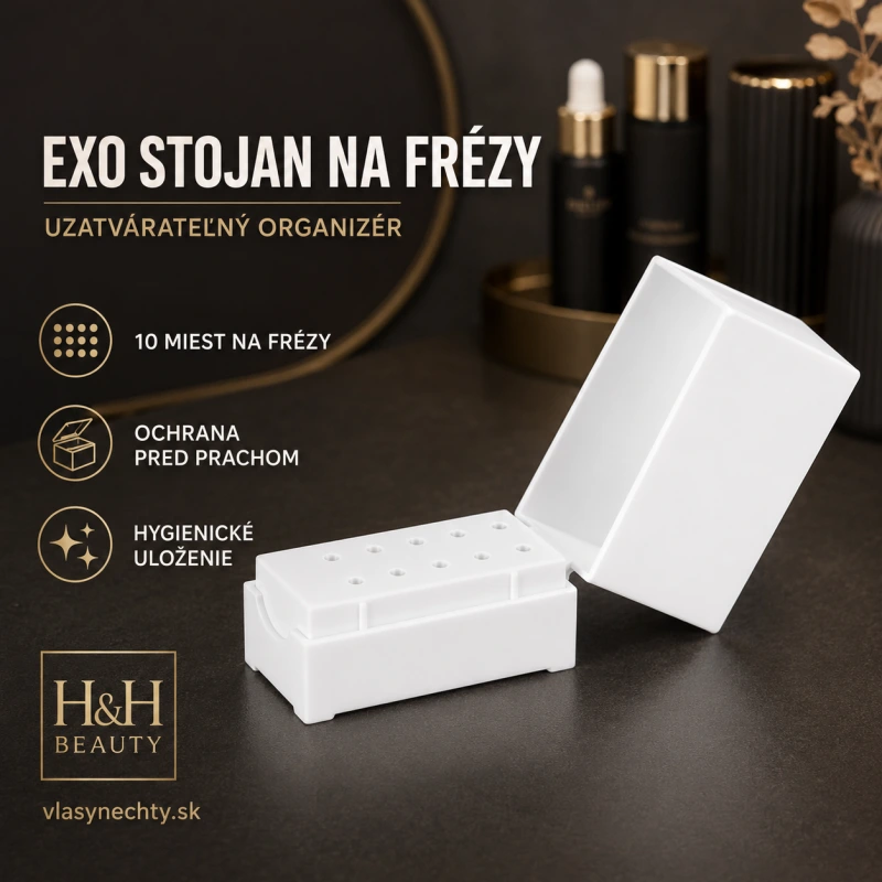 EXO stojan na frézy – uzatvárateľný organizér na 10 fréz 4