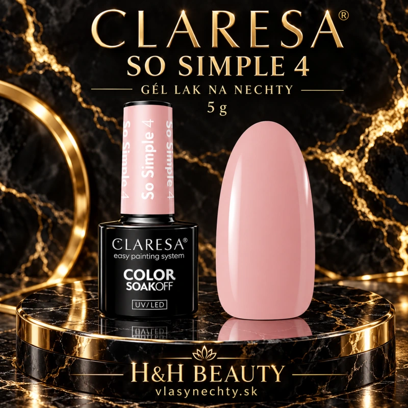 Gél lak na nechty CLARESA SO SIMPLE 4 -5g