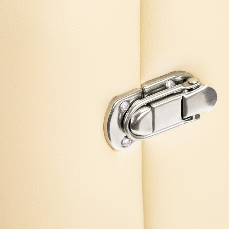 BALANCE-skladací masážny stôl drevený 2 segmentový krémový 12