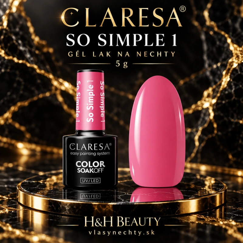 Gél lak na nechty CLARESA SO SIMPLE 1 -5g