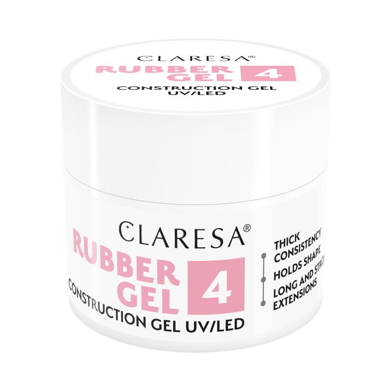 CLARESA STAVEBNÝ GÉL NA NECHTY Rubber gel 4 45g