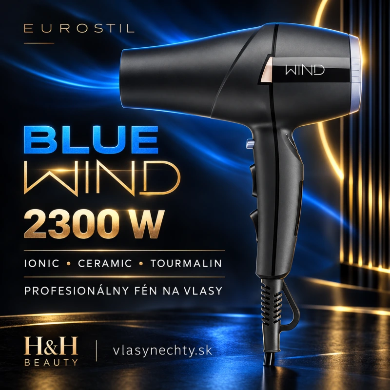 Eurostil Ionic ceramic tourmalin DRYER 2300W BLUE WIND Fén na vlasy