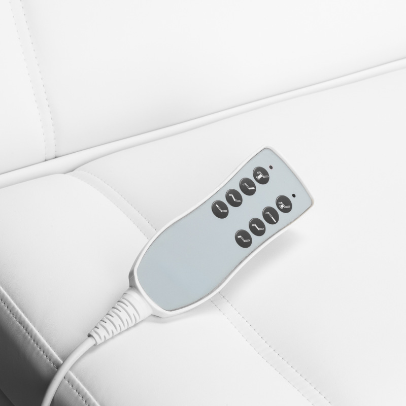 Kozmetické kreslo Azzurro Lux 4m biele s kolísko 16