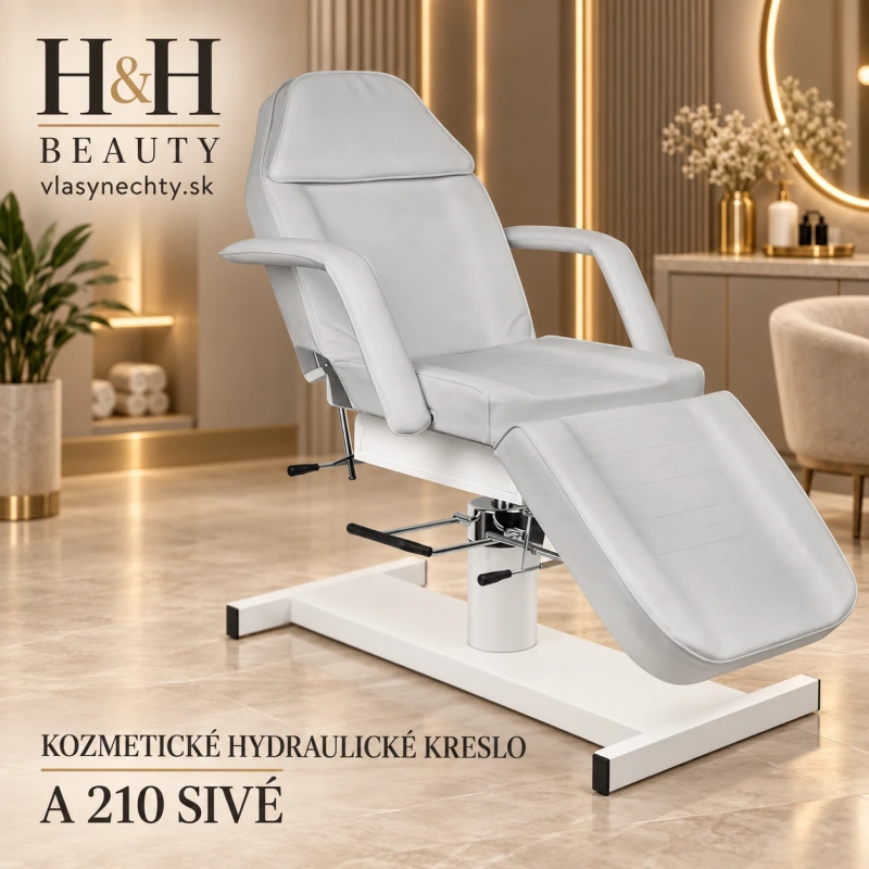 KOZMETICKÉ HYDRAULICKÉ KRESLO A 210 SIVÉ