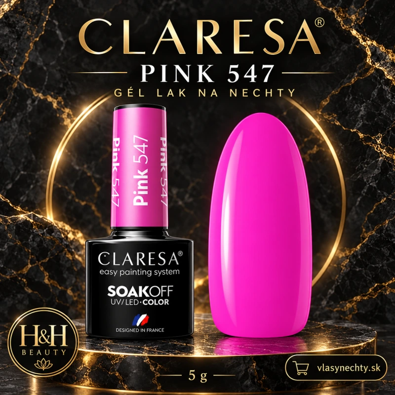 CLARESA GÉL LAK NA NECHTY PINK 547 -5g