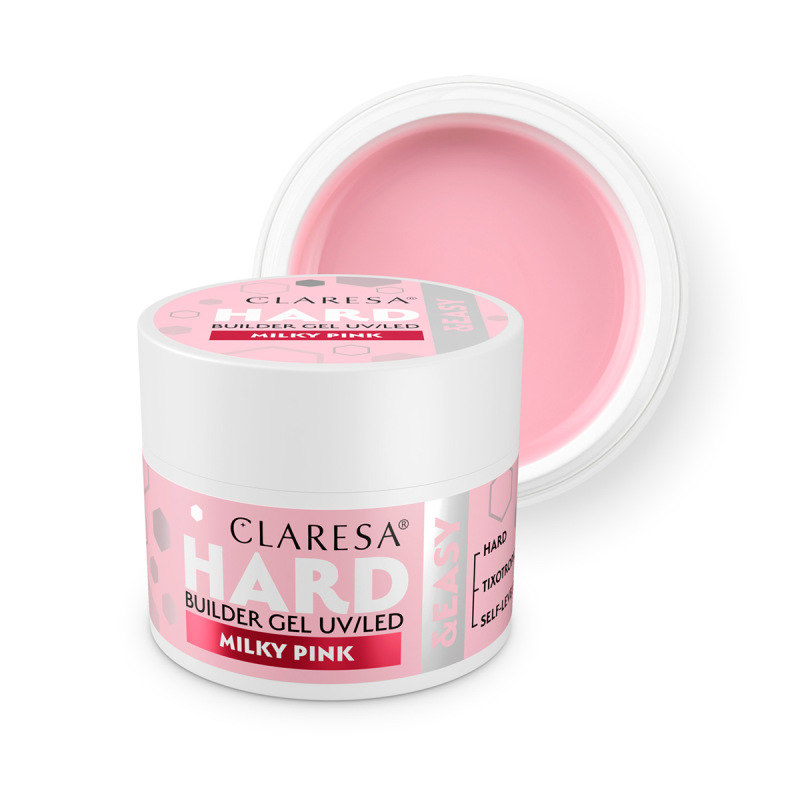CLARESA HARD&EASY BUILDER GEL MILKY PINK 45g