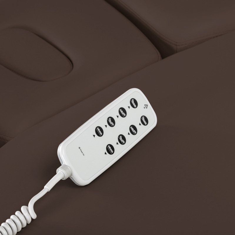 KOZMETICKÉ SPA LEHÁTKO Sillon Relax SPA, tmavohnedé s svetlo hnedou základňou 16