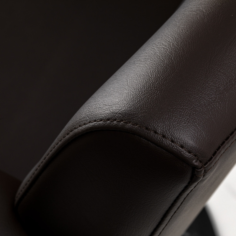 KADERNÍCKE KRESLO GABBIANO LUCCA – hnedé | čierny podstavec 8