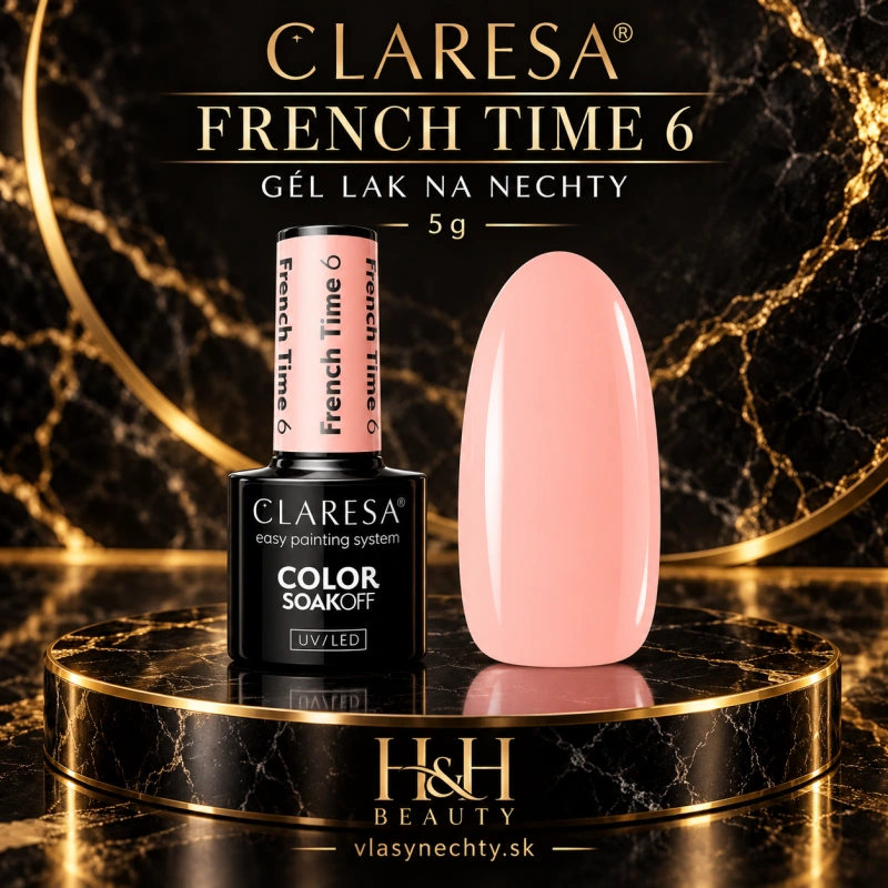 Gél lak na nechty CLARESA French Time 6 -5g
