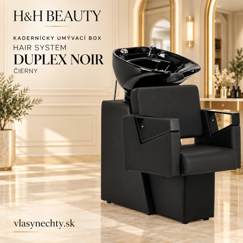 KADERNÍCKY UMÝVACÍ BOX Hair System Duplex Noir čierny