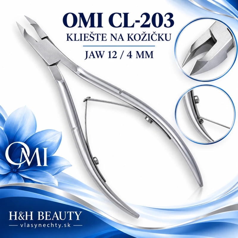 KLIEŠTE OMI CL-203 CUTICLE NIPPERS JAW12/4MM