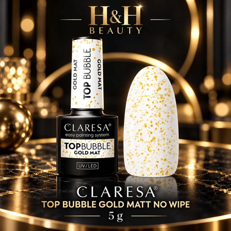 CLARESA TOP BUBBLE GOLD MATT NO WIPE -5G