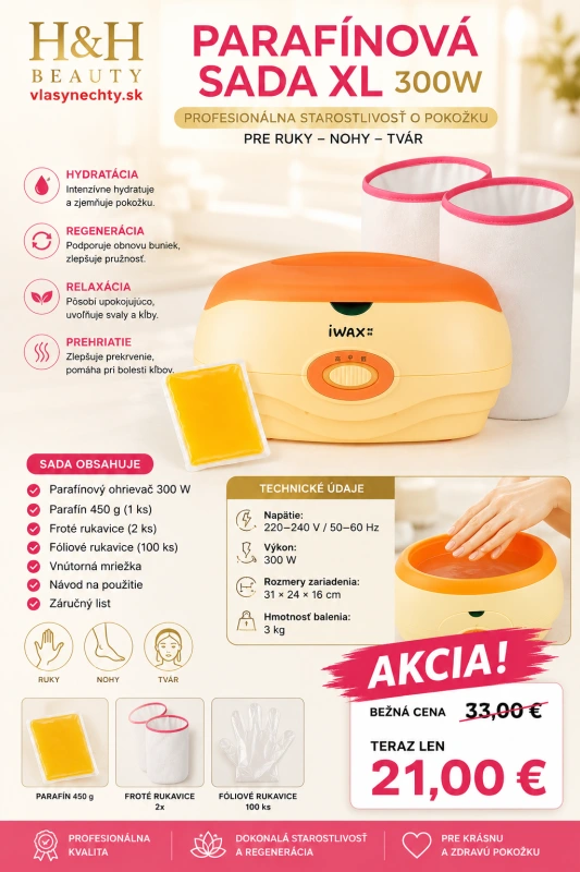 PARAFÍNOVA SADA XL 300W, Froté rukavice 2x, parafin 450 g, Fóliové rukavice 100 ks 8