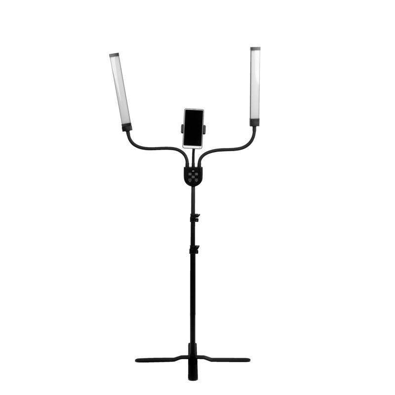 KOZMETICKÁ LED LAMPA NA RIASY A LÍČENIE POLLUKS III MSP-MJ-02 BLACK EDITION Z OVLÁDANÍM 1