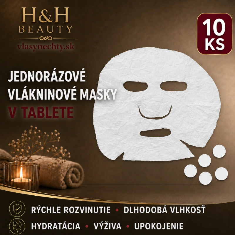 JEDNORÁZOVÉ VLAKNINOVÉ MASKY V TABLETE 10 KS
