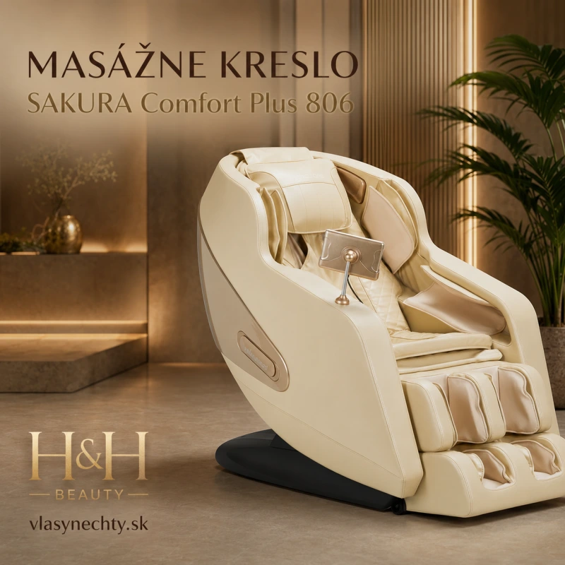 MASÁŽNE KRESLO SAKURA Comfort Plus 806 bežové 17