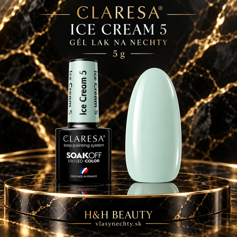 CLARESA GÉL LAK NA NECHTYY Ice cream 5 - 5g