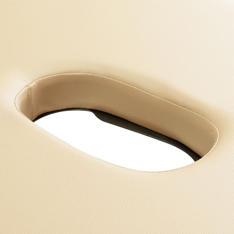 BALANCE-skladací masážny stôl drevený 2 segmentový krémový 8