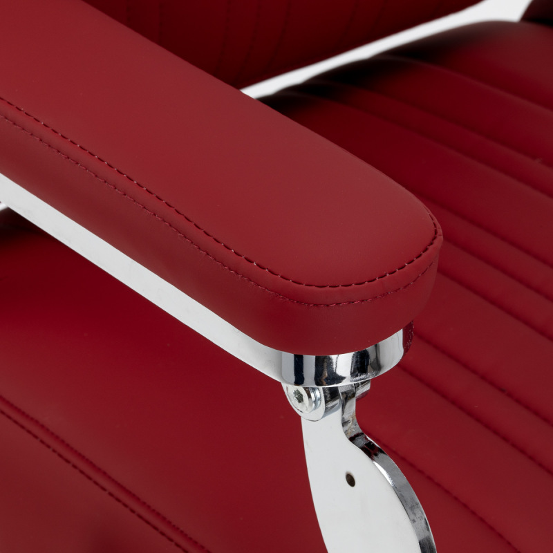 BARBERSKE KRESLO GABBIANO ELIAS ČERVENÉ 5