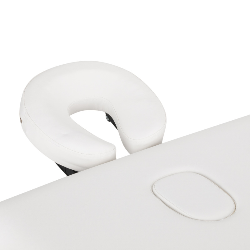 Stôl skladací na masáž BALANCE LUX – drevený, 3-segmentový, 190×70 cm, biely 7