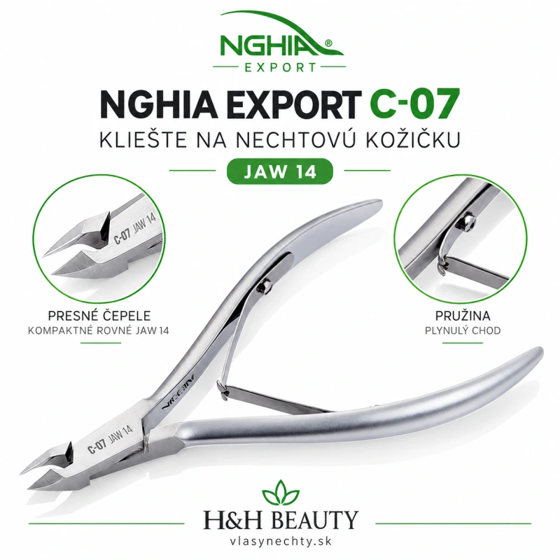 NGHIA EXPORT KLIEŠTE NA NECHTOVÚ KOŽIČKU C-07 JAW 14