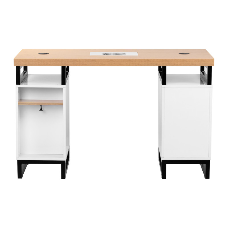 STÔL NA MANIKÚRUS ODSÁVAČKOU BIELY MOMO L02 2