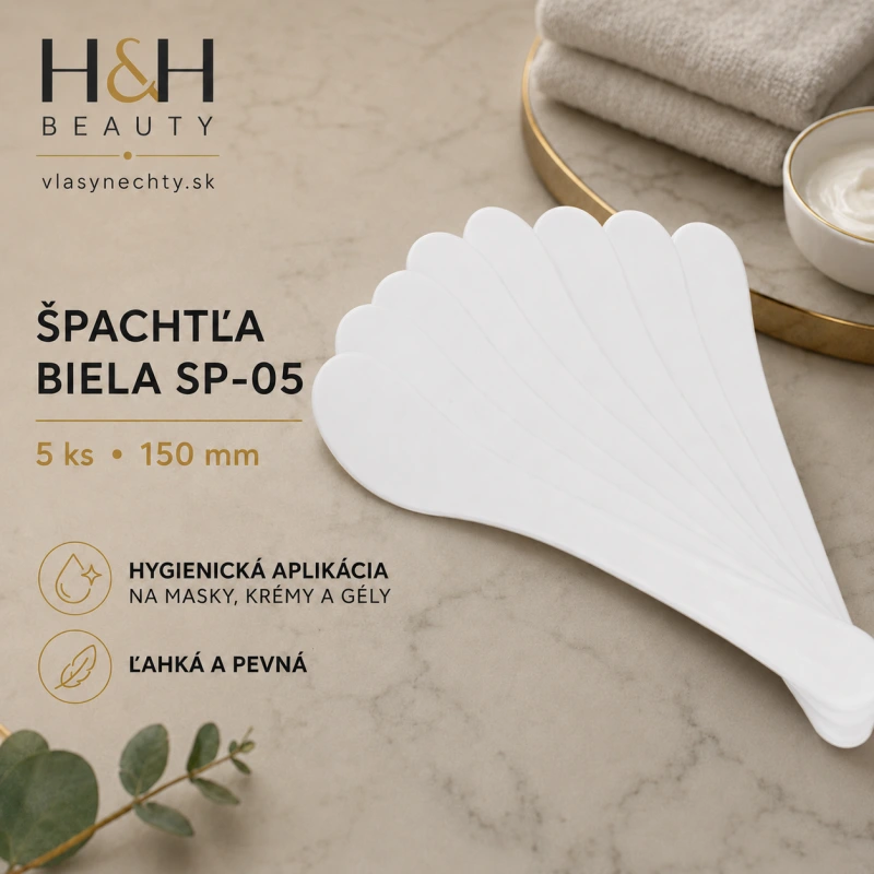 Špachtľa biela SP-05 5 ks. 150 mm