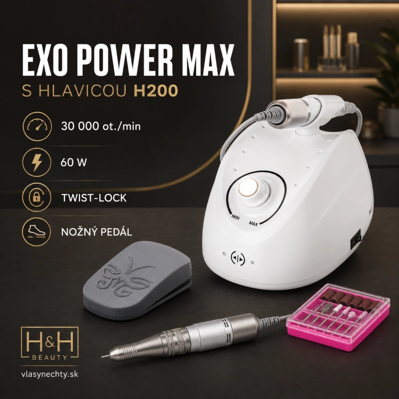 BRÚSKA NA NECHTY EXO POWER MAX 60W + H200 / 30000 otáčok/